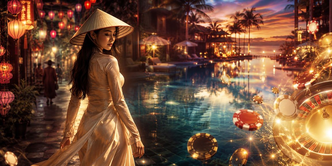 Người chơi thư giãn tại không gian giải trí Hà Nội với nón lá truyền thống